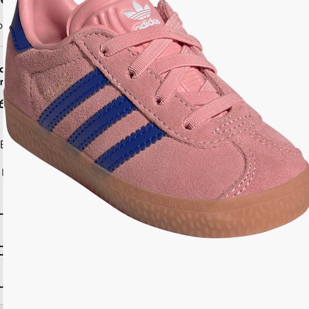 Adidas Gazelle Kids Sneakers in Pink and Blue
